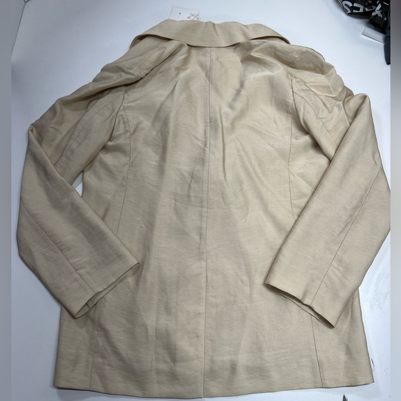 VINCE Drapey Double Breasted Blazer in Cream Size 8 New With Tags - Picture 4 of 16